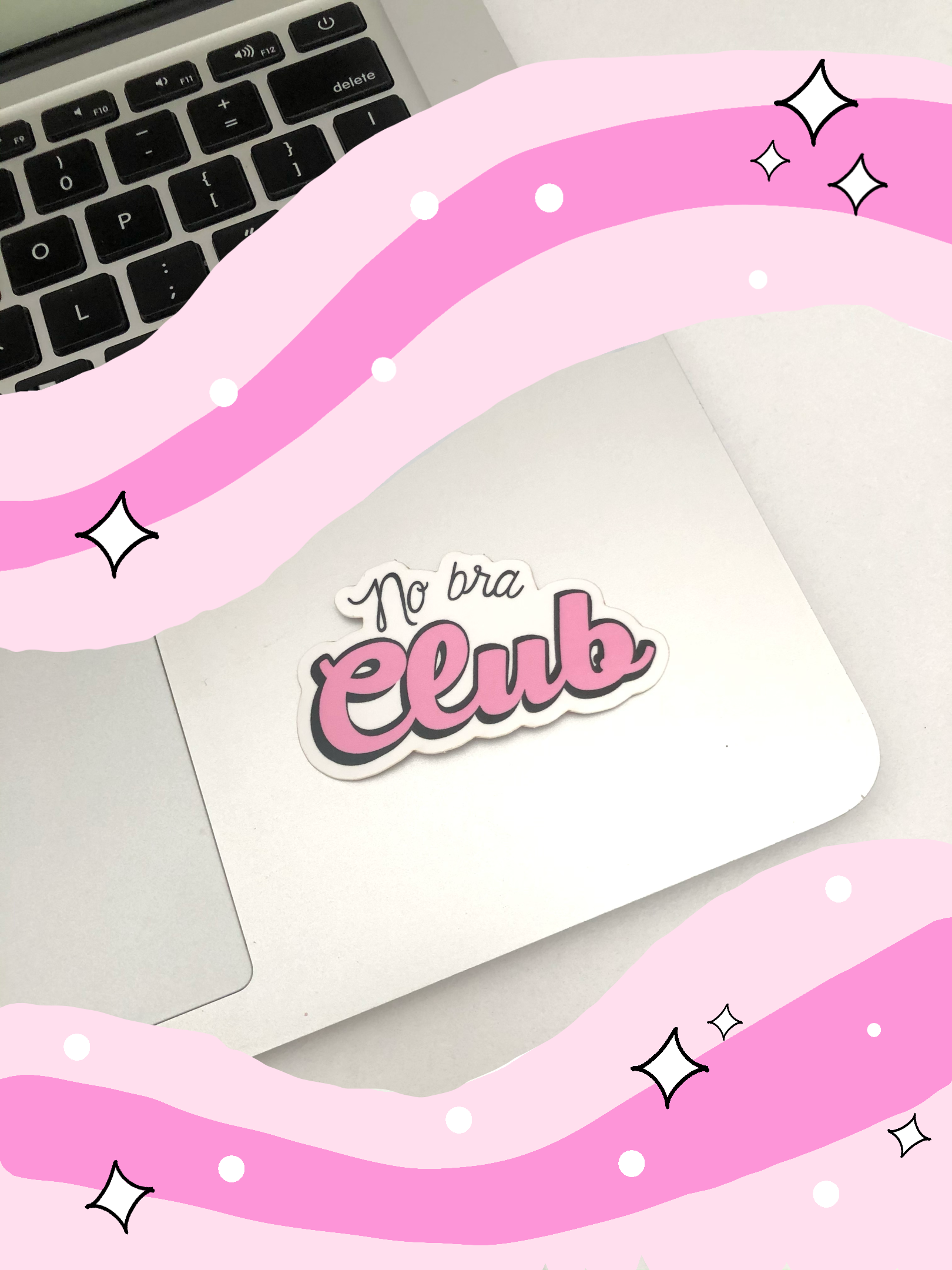 No bra club sticker – attagirl the brand